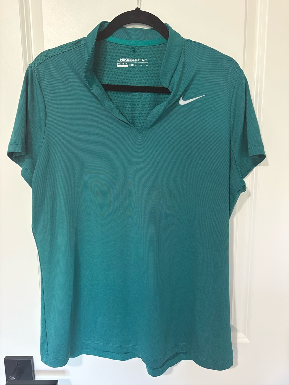Nike Women’s Teal Short-Sleeve Golf Polo